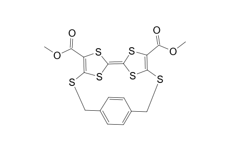 [2]Paracyclo-1,10-dithia[2]((3,6)-dicarbomethioxy(2,7)tetrathiafulvaleno)phane