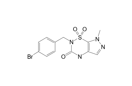 2-(PARA-BROMOBENZYL)-7-METHYL-1,1,3-TRIOXO-2H,4H-PYRAZOLO-[4,5-E]-[1,2,4]-THIADIAZINE