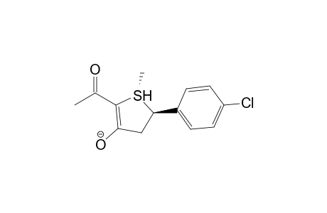 (1R,5R)-2-Acetyl-5-(4-chloro-phenyl)-1-methyl-4,5-dihydro-1H-1lambda*4*-thiophen-3-ol anion