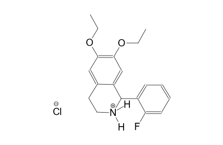 isoquinolinium, 6,7-diethoxy-1-(2-fluorophenyl)-1,2,3,4-tetrahydro-,chloride