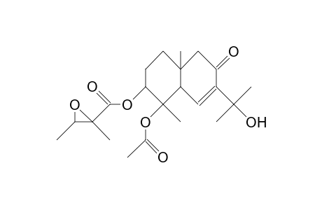 4a-Acetyl-3a-(2,3-epoxy-2-methyl-butyryl)-plucheinol