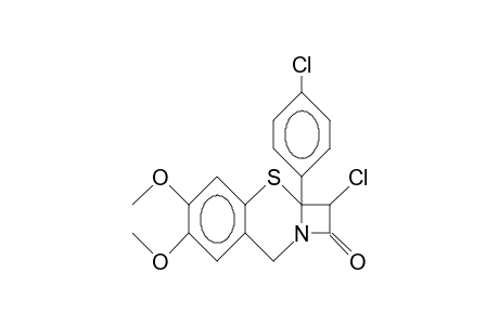 6a-(4-Chloro-phenyl)-7a-chloro-2,3-(2',3'-dimethoxy-benzo)-1-thiaoctem