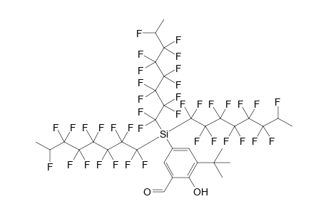3-(t-Butyl)-2-hydroxy-[5-tris(tridecafluorooctyl)silyl]-benzaldehyde