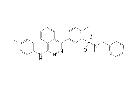 5-[4-(4-fluoroanilino)-1-phthalazinyl]-2-methyl-N-(2-pyridinylmethyl)benzenesulfonamide
