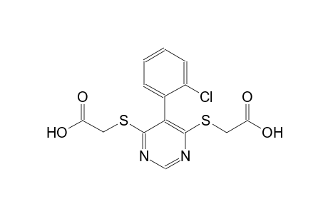 {[6-[(carboxymethyl)sulfanyl]-5-(2-chlorophenyl)-4-pyrimidinyl]sulfanyl}acetic acid