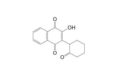 2-Hydroxy-3-(2-oxocyclohexyl)-1,4-naphthoquinone
