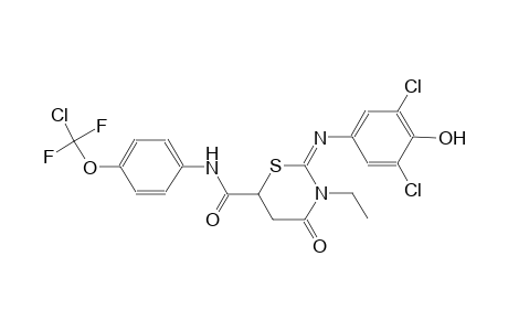 2H-1,3-thiazine-6-carboxamide, N-[4-(chlorodifluoromethoxy)phenyl]-2-[(3,5-dichloro-4-hydroxyphenyl)imino]-3-ethyltetrahydro-4-oxo-, (2E)-