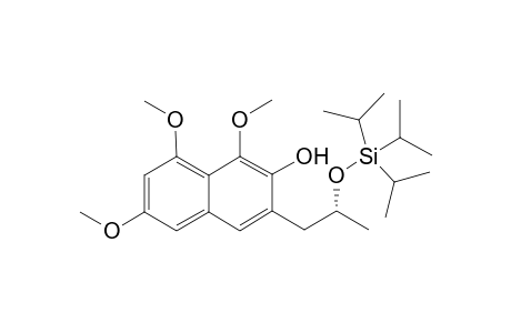 2-Hydroxy-3-(2'-(R)-(triisopropylsilyloxypropyl)-1,6,8-trimethoxynaphthalene