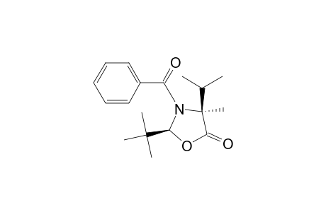 5-Oxazolidinone, 3-benzoyl-2-(1,1-dimethylethyl)-4-methyl-4-(1-methylethyl)-, (2S-cis)-