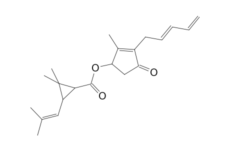 Cyclopropanecarboxylic acid, 2,2-dimethyl-3-(2-methyl-1-propenyl)-, 2-methyl-4-oxo-3-(2,4-pentadienyl)-2-cyclopenten-1-yl ester, [1R-[1.alpha.[S*(Z)],3.beta.]]-