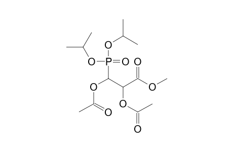 Propanoic acid, 2,3-bis(acetyloxy)-3-[bis(1-methylethoxy)phosphinyl]-, methyl ester, (R*,R*)-(.+-.)-