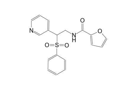 2-furancarboxamide, N-[2-(phenylsulfonyl)-2-(3-pyridinyl)ethyl]-