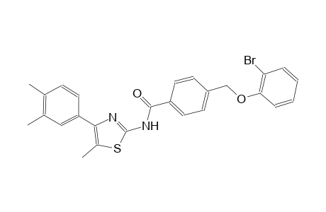 4-[(2-bromophenoxy)methyl]-N-[4-(3,4-dimethylphenyl)-5-methyl-1,3-thiazol-2-yl]benzamide