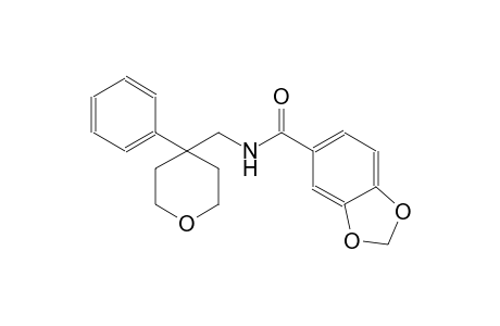 N-[(4-phenyltetrahydro-2H-pyran-4-yl)methyl]-1,3-benzodioxole-5-carboxamide