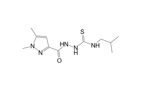 2-[(1,5-dimethyl-1H-pyrazol-3-yl)carbonyl]-N-isobutylhydrazinecarbothioamide
