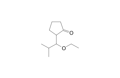 2-(1-Ethoxy-3-methylpropyl)cyclopentanone