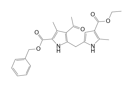 2-[(4-Acetyl-2-benzoxycarbonyl-3-methyl-1H-pyrrol-5-yl)methyl]-4-ethoxycarbonyl-5-methylpyrrole