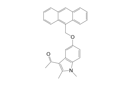 1-[5-(Anthracen-9-ylmethoxy)-1,2-dimethyl-1H-indol-3-yl]ethanone