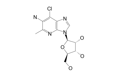 7-CHLORO-5-METHYL-3-(BETA-D-RIBOFURANOSYL)-3H-IMIDAZO-[4,5-B]-PYRIDIN-6-AMINE