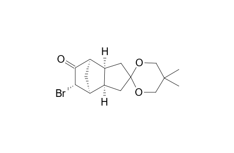 Spiro[1,3-dioxane-2,2'-[4,7]methano[2H]inden]-5'(3H)-one, 6'-bromohexahydro-5,5-dimethyl-, (3'a.alpha.,4'.alpha.,6'.alpha.,7'.alpha.,7'a.alpha.)-(.+-.)-