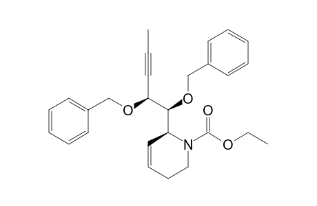 (6S)-6-[(1S,2S)-1,2-bis(phenylmethoxy)pent-3-ynyl]-3,6-dihydro-2H-pyridine-1-carboxylic acid ethyl ester