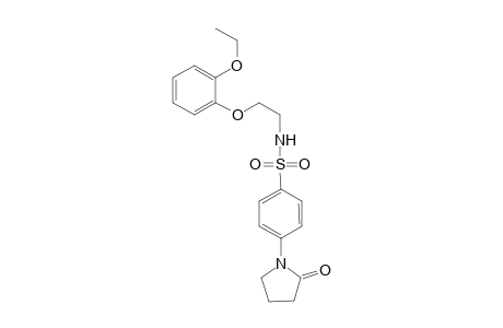 Benzenesulfonamide, N-[2-(2-ethoxyphenoxy)ethyl]-4-(2-oxo-1-pyrrolidinyl)-