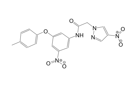 N-[3-(4-methylphenoxy)-5-nitrophenyl]-2-(4-nitro-1H-pyrazol-1-yl)acetamide