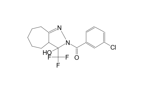 cyclohepta[c]pyrazol-3-ol, 2-(3-chlorobenzoyl)-2,3,3a,4,5,6,7,8-octahydro-3-(trifluoromethyl)-