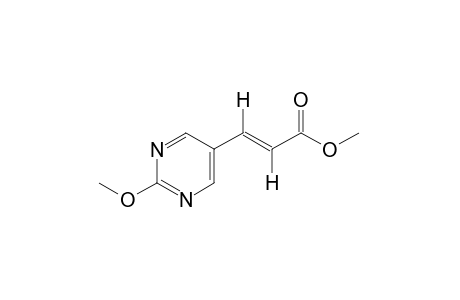 (E)-2-methoxy-5-pyrimidineacrylic acid, methyl ester