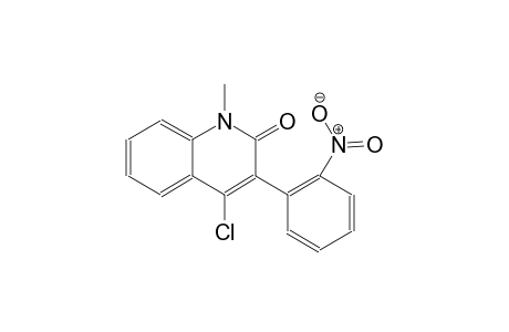 2(1H)-quinolinone, 4-chloro-1-methyl-3-(2-nitrophenyl)-