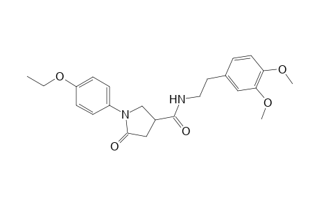 N-homoveratryl-5-keto-1-p-phenetyl-pyrrolidine-3-carboxamide