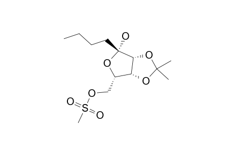 1-BETA-BUTYL-5-O-METHANESULFONYL-2,3-O-ISOPROPYLIDENE-L-LYXOSE