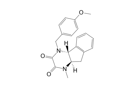 trans-4,4a,9,9a-Tetrahydro-4-(4-methoxybenzyl)-1-methyl-1H-indeno[1,2-b]pyrazine-2,3-dione
