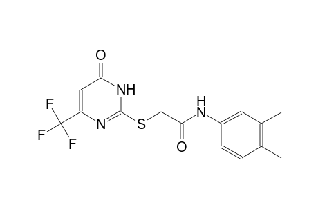 acetamide, 2-[[1,6-dihydro-6-oxo-4-(trifluoromethyl)-2-pyrimidinyl]thio]-N-(3,4-dimethylphenyl)-