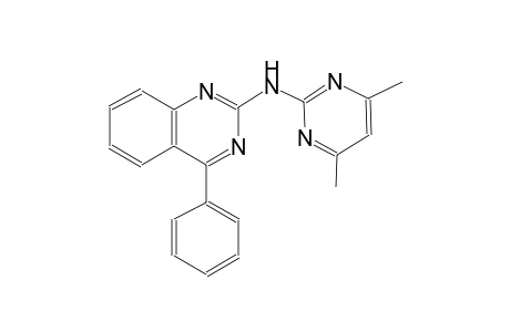 2-quinazolinamine, N-(4,6-dimethyl-2-pyrimidinyl)-4-phenyl-
