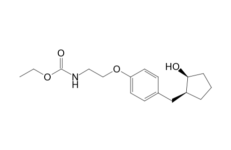 Ethyl N-[2-[4-[[(1S,2S)-2-hydroxycyclopentyl]methyl]phenoxy]ethyl]carbamate
