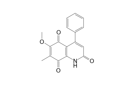6-Methoxy-7-methyl-4-phenyl-2,5,8(1H)-quinoneone