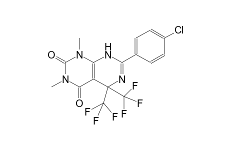7-(4-chlorophenyl)-1,3-dimethyl-5,5-bis(trifluoromethyl)-5,8-dihydropyrimido[4,5-d]pyrimidine-2,4(1H,3H)-dione