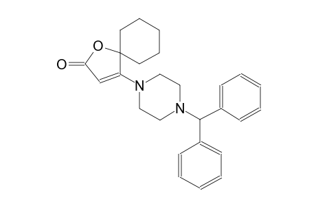 4-(4-benzhydryl-1-piperazinyl)-1-oxaspiro[4.5]dec-3-en-2-one