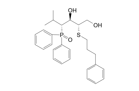 (2S,3R,4R)-4-diphenylphosphoryl-5-methyl-2-(3-phenylpropylsulfanyl)hexane-1,3-diol