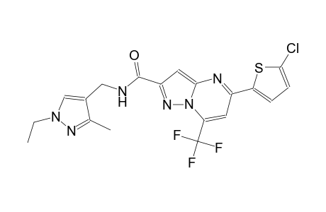 5-(5-chloro-2-thienyl)-N-[(1-ethyl-3-methyl-1H-pyrazol-4-yl)methyl]-7-(trifluoromethyl)pyrazolo[1,5-a]pyrimidine-2-carboxamide