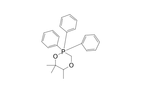 5,6,6-TRIMETHYL-2,2,2-TRIPHENYL-1,4-DIOXA-2-LAMBDA(5)-PHOSPHORINANE