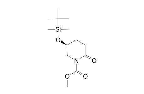 (+)-(5S)-METHYL-5-(TERT.-BUTYLDIMETHYLSILANYLOXY)-2-OXO-PIPERIDINE-1-CARBOXYLATE