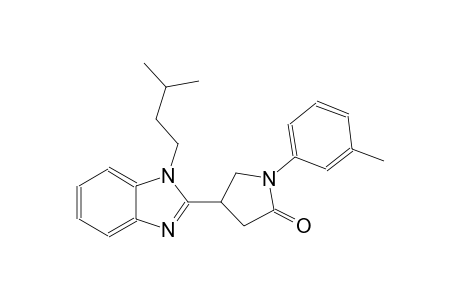 4-(1-isopentyl-1H-benzimidazol-2-yl)-1-(3-methylphenyl)-2-pyrrolidinone