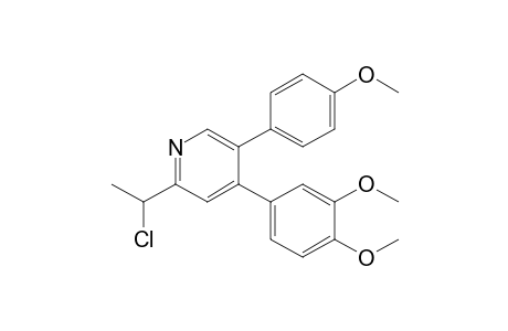 4-(3',4'-Dimethoxyphenyl)-5-(p-methoxyphenyl)-2-[.alpha.-chloroethyl]-pyridine