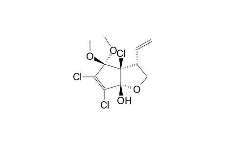 (+/-)-5,7,8-TRICHLORO-1BETA-HYDROXY-6,6-DIMETHOXY-4-ALPHA-VINYL-2-OXABICYCLO[3.3.0]HEPT-7-ENE