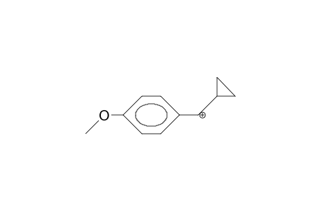 (4-Methoxyphenyl)-cyclopropyl-carbonium cation