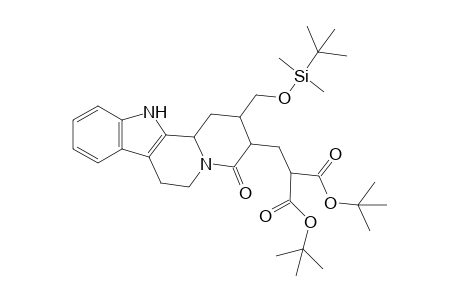 17-Norcorynan-18,18-dicarboxylic acid, 16-[[(1,1-dimethylethyl)dimethylsilyl]oxy]-21-oxo-, bis(1,1-dimethylethyl) ester, (3.beta.)-(.+-.)-