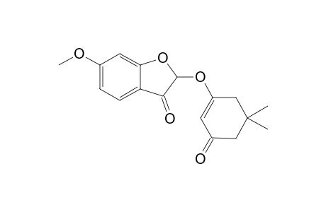 2-[5,5-Dimethyl-3-oxo-1-cyclohexen-1-yl)oxy]-6-methoxy-3(2H)-benzofuranone