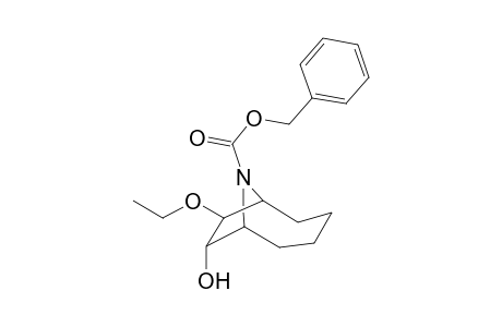 N-(Benzyloxycarbonyl)-7.beta.-ethoxy-8.alpha.-hydroxy-9-azabicyclo[4.2.1]non-7-ane